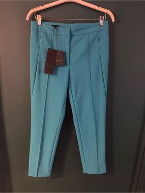 Escada Teal High-Waist Tailored Trousers